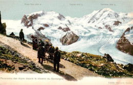 13827626 Gornergrat Zermatt VS Panorama Des Alpes Depuis Le Chemin Du Gornergrat - Autres & Non Classés