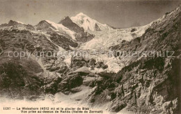 13826976 Weisshorn VS Et Le Glacier De Bies Vue Prise Au Dessus De Randa Weissho - Autres & Non Classés