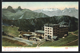 AK Les Rochers De Naye, Vue Vers La Dent Du Midi  - Roche