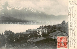 13816376 Oberhofen Thunersee Panorama Blick Ueber Den See Alpen Oberhofen Thuner - Sonstige & Ohne Zuordnung