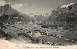 13816186 Engelberg  OW Panorama Mit Titlis Spannoerter Und Hahnen  - Altri & Non Classificati