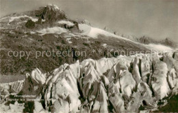 13816156 Rhonegletscher Glacier Du Rhone VS Eisgrotte Mit Gerstenhorn  - Andere & Zonder Classificatie