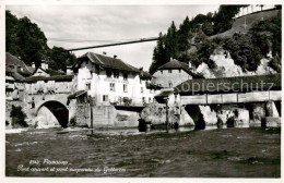 13815746 Fribourg FR Pont Couvert Et Pont Suspendu Du Gotteron Fribourg FR - Otros & Sin Clasificación