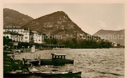 13800366 Lugano Lago Di Lugano TI Uferpartie Am Luganersee Mit Monte Bre - Sonstige & Ohne Zuordnung