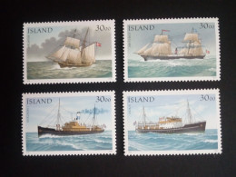 ISLAND MI-NR. 753-756 POSTFRISCH(MINT) TAG DER BRIEFMARKE 1991 POSTSCHIFFE - Bateaux