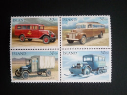 ISLAND MI-NR. 770-773 POSTFRISCH(MINT) POSTAUTOS TAG DER BRIEFMARKE 1992 FORD - Unused Stamps