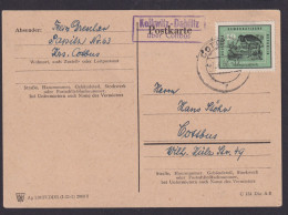 Kolkwitz Dahlitz über Cottbus Brandenburg DDR Postkarte Landpoststempel N. - Briefe U. Dokumente