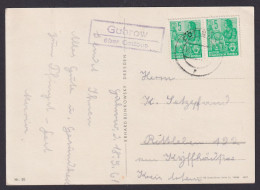 Guhrow über Cottbus Brandenburg DDR Ansichtskarte Landpoststempel MEF N. - Lettres & Documents