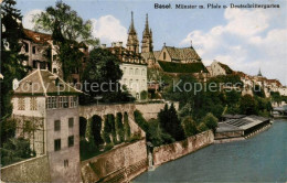 13792256 Basel BS Muenster Mit Pfalz Und Deutschrittergarten Basel BS - Sonstige & Ohne Zuordnung