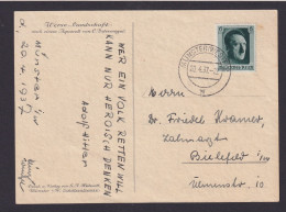 Deutsches Reich Brief EF 646 Blockeinzelmarke Münster Westfalen Künstler - Covers & Documents