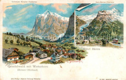 13790316 Grindelwald Wetterhorn U. Hotel Baeren Grindelwald - Altri & Non Classificati