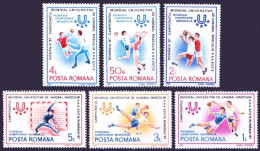 Romania 1987 MNH 6v, Students Handball World Championship, Sports - Handbal