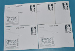 JUVAROUEN 1976 - 5 CARTES POSTALES NEUVES REPIQUAGE - JUVAROUEN 76 - Overprinter Postcards (before 1995)