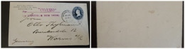 O) PUERTO RICO, MAYAGUEZ,  COAMO, VIA CAPITAL AND NEW YORK, US OCCUPATION,  WASHINGTON 5c POSTAL STATIONERY EMBOSSED, CI - Other & Unclassified