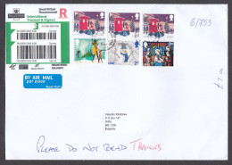 Great Britain 2022/13 - 7.00 Pound, CHRISTMAS, R-letter From GB To Bulgaria - Non Classificati