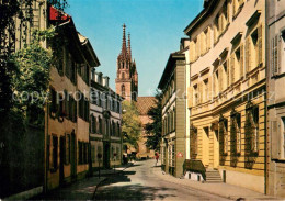 13755436 Basel BS Rittergasse Mit Muenster Basel BS - Sonstige & Ohne Zuordnung