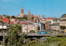 13755426 Lausanne VD Le Grand Pont Et La Cathedrale Lausanne VD - Andere & Zonder Classificatie