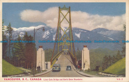 R038260 Vancouver. B. C. Canada. Lions Gate Bridge And North Shore Mountains - World