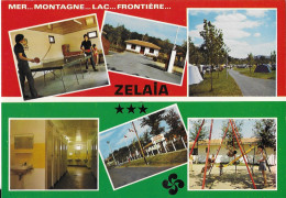 ASCAIN PYRENEES ATLANTIQUES - CAMPING CARAVANING ZELAIA ( TENTES, JEUX, PING PONG, ENTREE, SANITAIRE ) CARTE EN TB ETAT - Ascain