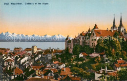 13738596 Neuchatel NE Chateau Et Les Alpes Neuchatel NE - Sonstige & Ohne Zuordnung