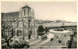 13738476 Geneve GE Eglise Notre Dame Place Et Gare Cornavin Geneve GE - Otros & Sin Clasificación