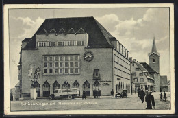 AK Schwenningen A. N., Marktplatz Mit Rathaus  - Sonstige & Ohne Zuordnung