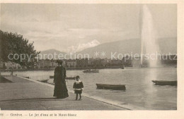 13734346 Geneve GE Le Jet D’Eau Et Le Mont Blanc Geneve GE - Autres & Non Classés