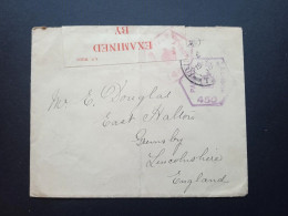 GB, FPO, 1916, Examined By Base Censor N°450 Et 146 En Rouge - Cartas & Documentos