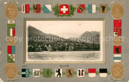 13731286 Buochs Vierwaldstaettersee Seepanorama Telldenkmal Winkelrieddenkmal St - Sonstige & Ohne Zuordnung