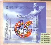 2001 Sofia ; Summit (Owl) (Michel: BL 249 )  S/S -used/oblitere (O) BULGARIA / Bulgarie - Gebruikt