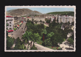 CPSM Dentelée - 06 - Nice - Le Place Massena, Le Casino Et Les Jardins - Circulée En 1955 - Places, Squares