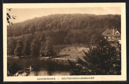 AK Saarbrücken, Blick Auf Den Deutschmühlenweiher  - Saarbruecken