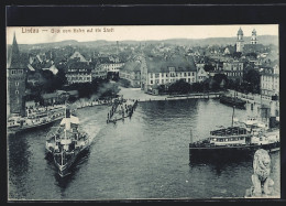 AK Lindau / Bodensee, Blick Vom Hafen Auf Die Stadt  - Lindau A. Bodensee