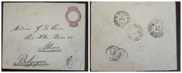 O) 1895 BRAZIL, RIO DE JANEIRO, LIBERTY HEAD, CIRCULATED POSTAL STATIONERY TO BELGIUM - Sonstige & Ohne Zuordnung