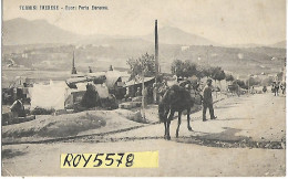 Sicilia-palermo-termini Imerese Fuori Porta Euracea Animatissima Veduta Somaro Carretto Persone Tende Da Campo (f.picc.) - Andere & Zonder Classificatie