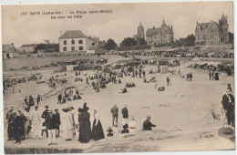 107. BATZ - La Plage Saint-Michel Un Jour De Fête - Batz-sur-Mer (Bourg De B.)