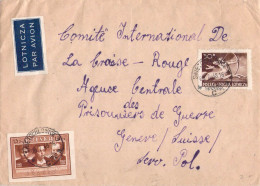 Poland Cover To Red Cross In Geneve (POW Department) Posted Swietochlowice 8.2.1948. Postal Weight 0,04 Kg. Please Read - Storia Postale