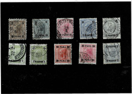 AUSTRIA ,Uffici Postali Nel Levante ,10 Pezzi Usati ,vari Tipi ,qualita Ottima - Used Stamps