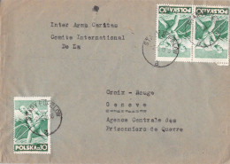 Poland Cover To Red Cross In Geneve Posted Stary Popielow 2.6.1948. Postal Weight 0,04 Kg. Please Read Sales Conditions - Storia Postale