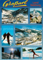 73247007 Grossarl Panorama Wintersportplatz Alpen Skifahrer Langlaufloipe Grossa - Sonstige & Ohne Zuordnung