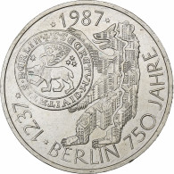 République Fédérale Allemande, 10 Mark, 1987, Hamburg, Argent, SUP, KM:166 - Commemorations