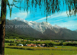 73246744 Obsteig Tirol Panorama Mieminger Plateau Gegen Griesspitze Hochplattig  - Altri & Non Classificati