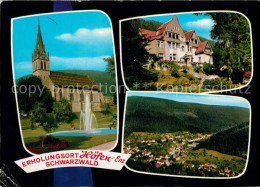 73246526 Hoefen Enz Kirche Hotel Schwarzwald Fliegeraufnahme Hoefen Enz - Autres & Non Classés