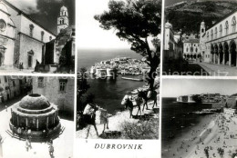 73246380 Dubrovnik Ragusa Teilansichten Innenstadt Arkaden Lasttiere Blick Auf H - Croatie