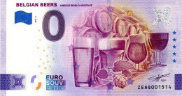 Billet Touristique - 0 Euro - Belgique - Belgian Beers - Unesco World Heritage (2022-2) - Privéproeven