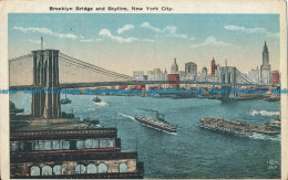 R039006 Brooklyn Bridge And Skyline. New York City - Welt