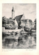 73245895 Oppeln Wingst Evangelische Kirche Nach Oelgemaelde Von F. Karopka Kuens - Sonstige & Ohne Zuordnung