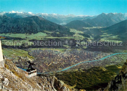 73245814 Innsbruck Nordkettenbahn Bergbahn Blick Auf Die Stadt Brenner Autobahn  - Altri & Non Classificati