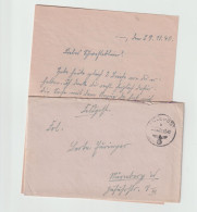 German Feldpost WW2 From Coquelles In France - I/Jagdgeschwader 51 Posted 1.12.1940. Postal Weight 0,04 Kg. Please Read - Militares