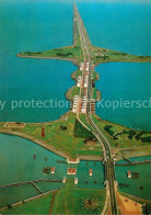 73245695 Afsluitdijk Fliegeraufnahme Panorama Stevinsluizen Afsluitdijk - Other & Unclassified